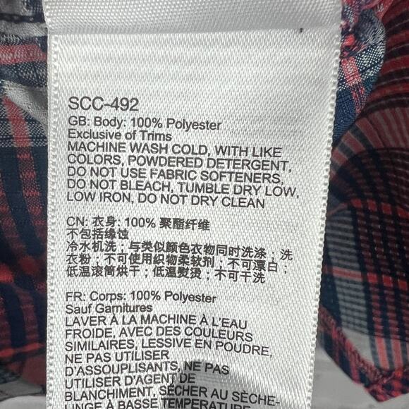 Marmot Women's L Outdoors Western Grunge Gorpcore Plaid Hiking Button-Up Shirt - Picture 8 of 11